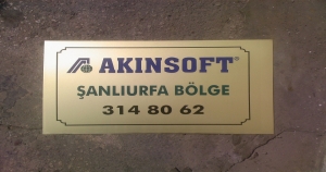 Akınsoft Pirinç Levha Çalışması